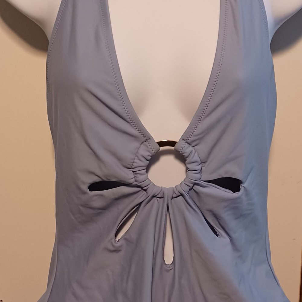 Monokini Cutout Floral One-Piece Swimsuit XL Womens